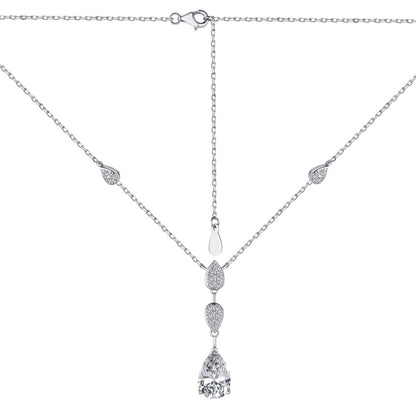 [Royal Jewellery]Dazzling Pear Cut Necklace