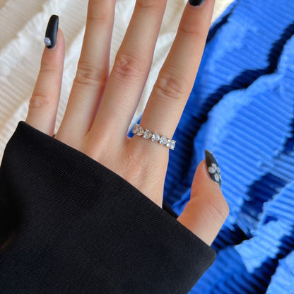 [Royal Jewellery]0.25 Carat Radiant Romance Heart Cut Lover Ring