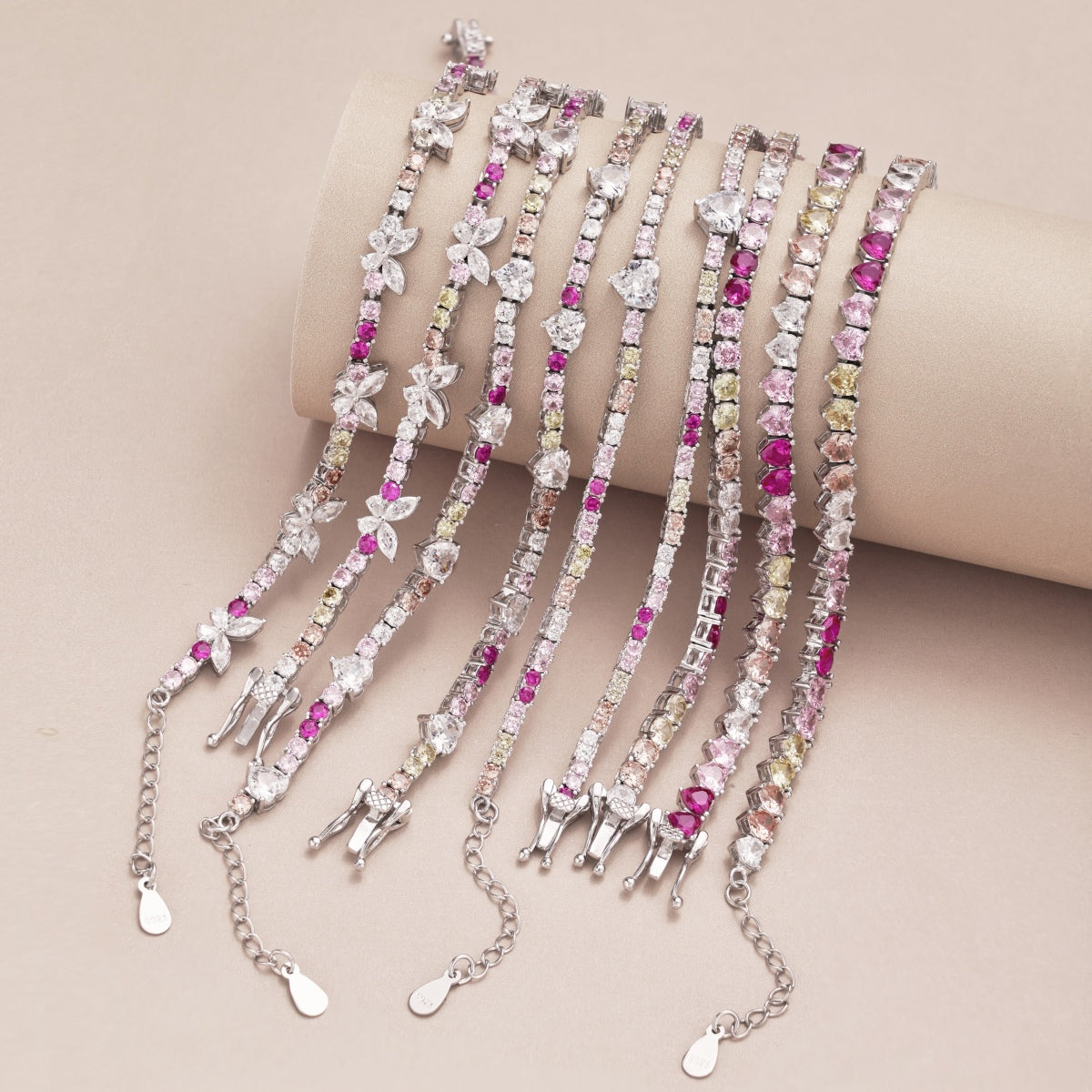 [Royal Jewellery]Delicate Colorful Emerald Cut Party Bracelet