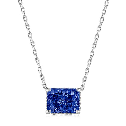 [Royal Jewellery]Luxurious Square Shape Colorful Necalack