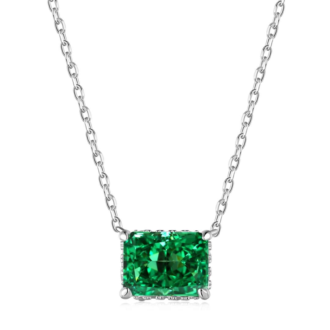 [Royal Jewellery]Luxurious Square Shape Colorful Necalack