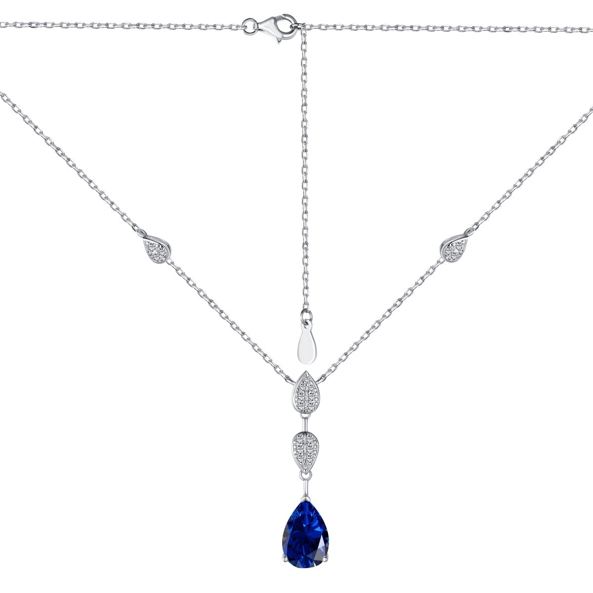 [Royal Jewellery]Dazzling Pear Cut Necklace