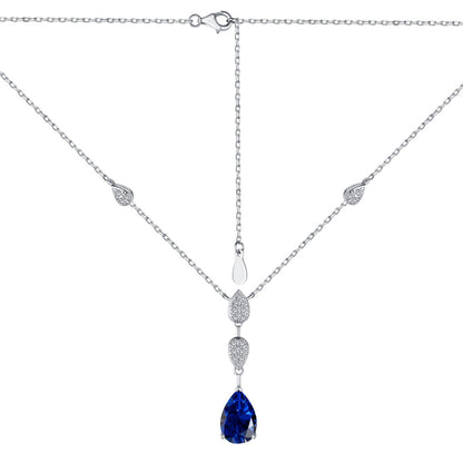 [Royal Jewellery]Dazzling Pear Cut Necklace