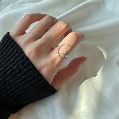 [Royal Jewellery]Eternity Moon & Star Ring