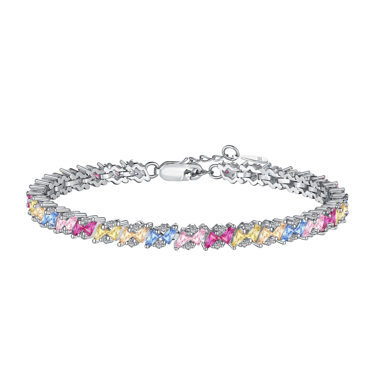 [ROYAL]Ornate Sparkling Multi Cut Party Bracelet