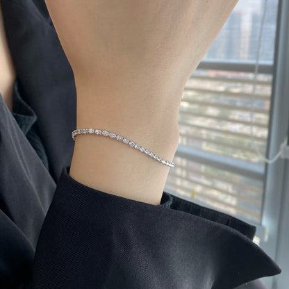 [Royal Jewellery]Elegant Emerald Cut Daily Bracelet