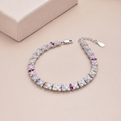 [Royal Jewellery]Unique Colorful Flower Shape Daily Bracelet