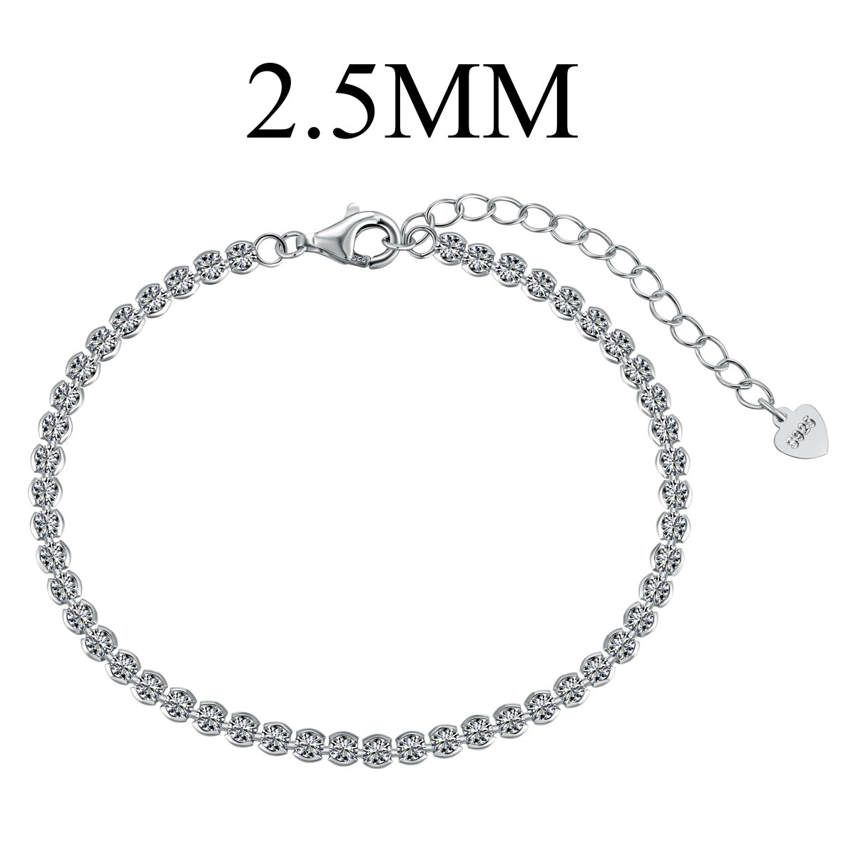 [Royal Jewellery]Dazzling Sparkling Round Cut Daily Bracelet