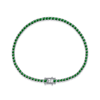 [Royal Jewellery]Dazzling Colorful Round Cut Daily Bracelet