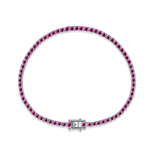 [ROYAL]Dazzling Colorful Round Cut Daily Bracelet