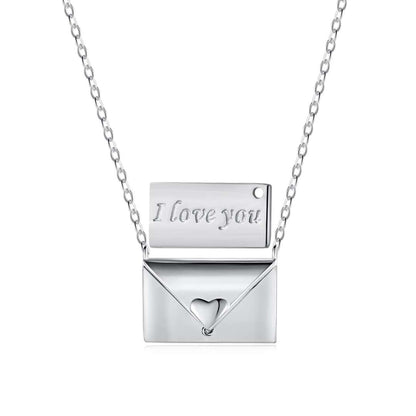 [Royal Jewellery]Envelope Heart Shape Mother's Day Necklace