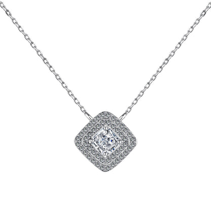 [Royal Jewellery]Sparkling Asscher Cut Necklace