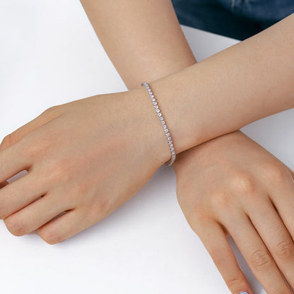 [Royal Jewellery]Dazzling Sparkling Round Cut Daily Bracelet