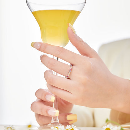 [Royal Jewellery]Elegant Vivid Round Cut Daily Ring