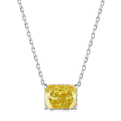 [Royal Jewellery]Luxurious Square Shape Colorful Necalack