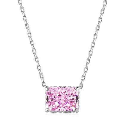 [Royal Jewellery]Luxurious Square Shape Colorful Necalack