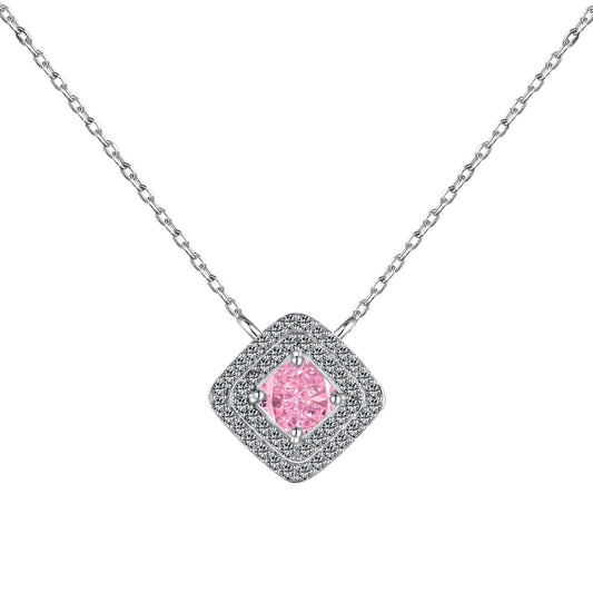 [Royal Jewellery]Sparkling Asscher Cut Necklace