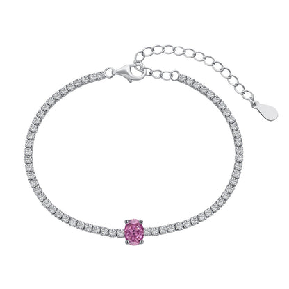 [Royal Jewellery]0.75 Carat Exquisite Oval Cut Daily Bracelet