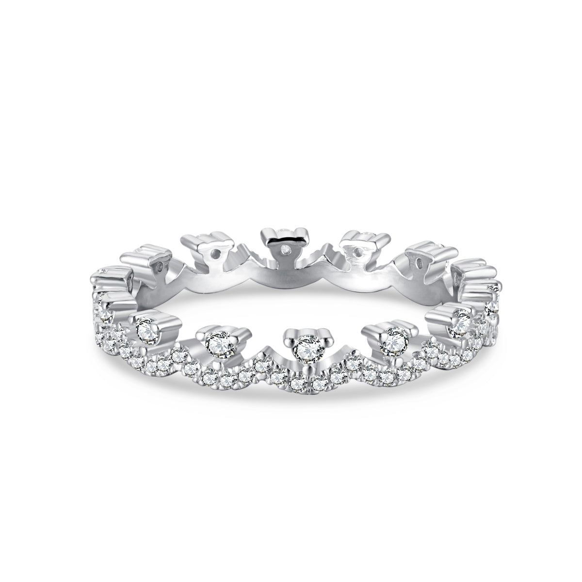 [Royal Jewellery]Elegant Resplendent Round Shape Party Ring
