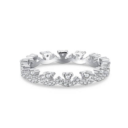 [Royal Jewellery]Elegant Resplendent Round Shape Party Ring