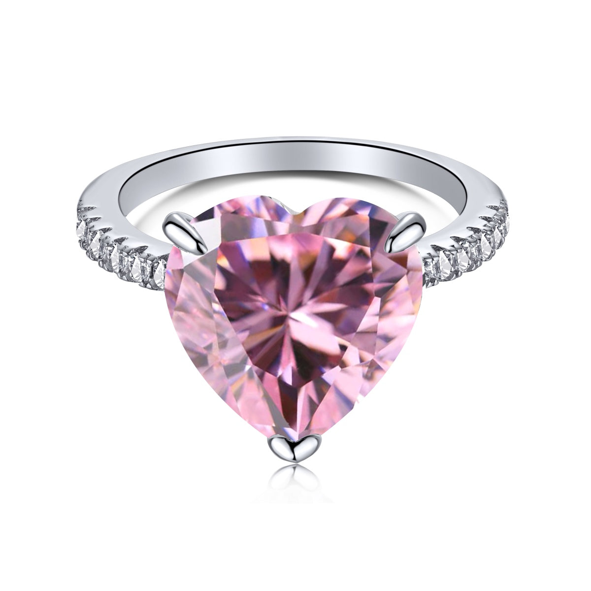 [Royal Jewellery]6.0 Carat Luxurious Sparkling Romantic Heart Cut Lover Ring