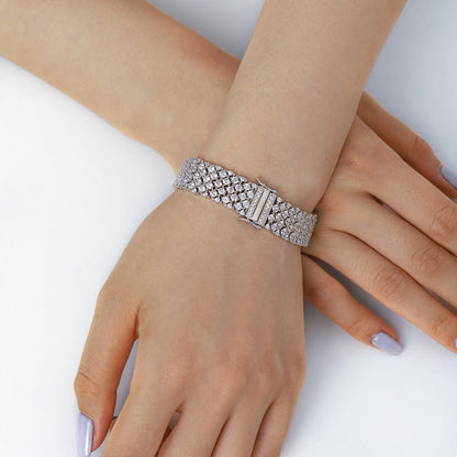 [Royal Jewellery]Ornate Elegant Round Cut Party Bracelet