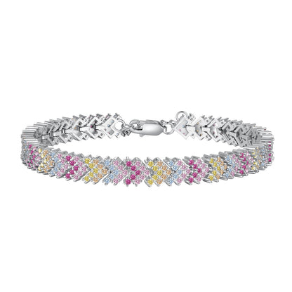 [Royal Jewellery]Ornate Sparkling Round Cut Party Bracelet