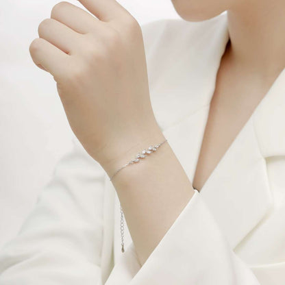 [Royal Jewellery]Elegant Wheat Leaves Shape Bracelet