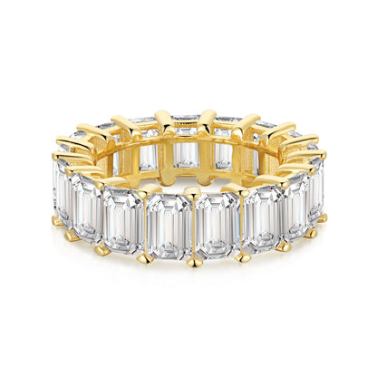 [Royal Jewellery]0.75 Carat Elegant Emerald Cut Tennis Ring
