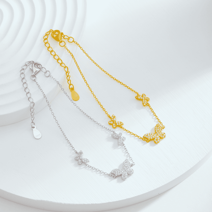 [Royal Jewellery]Delicate Butterfly Pendant Bracelet