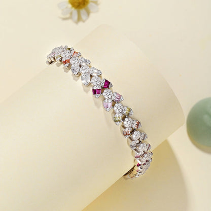 [Royal Jewellery]Dainty Exquisite Flower Shape Daily Bracelet