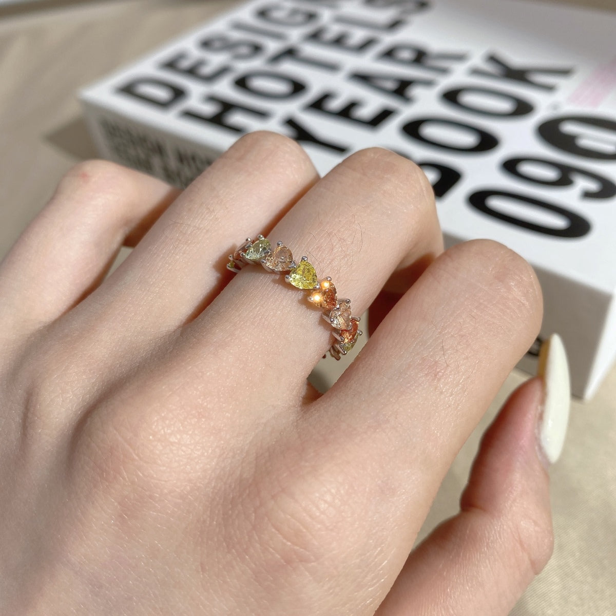 [Royal Jewellery]0.25 Carat Radiant Romance Heart Cut Lover Ring