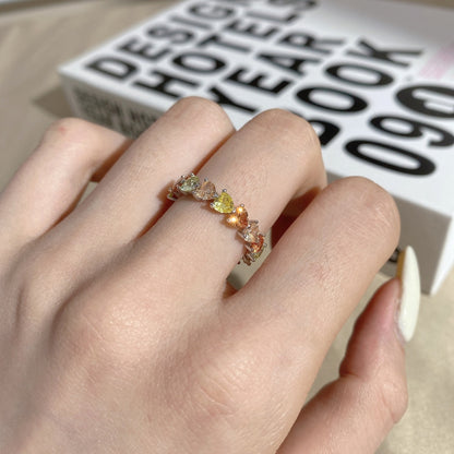 [Royal Jewellery]0.25 Carat Radiant Romance Heart Cut Lover Ring