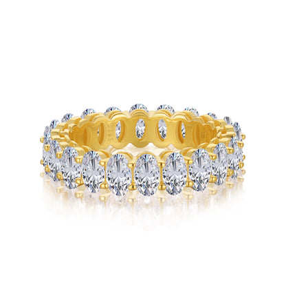 [Royal Jewellery]Ornate Oval Cut Tennis Ring