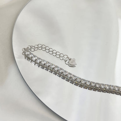[Royal Jewellery]Sparkling Round Cut Daily Bracelet