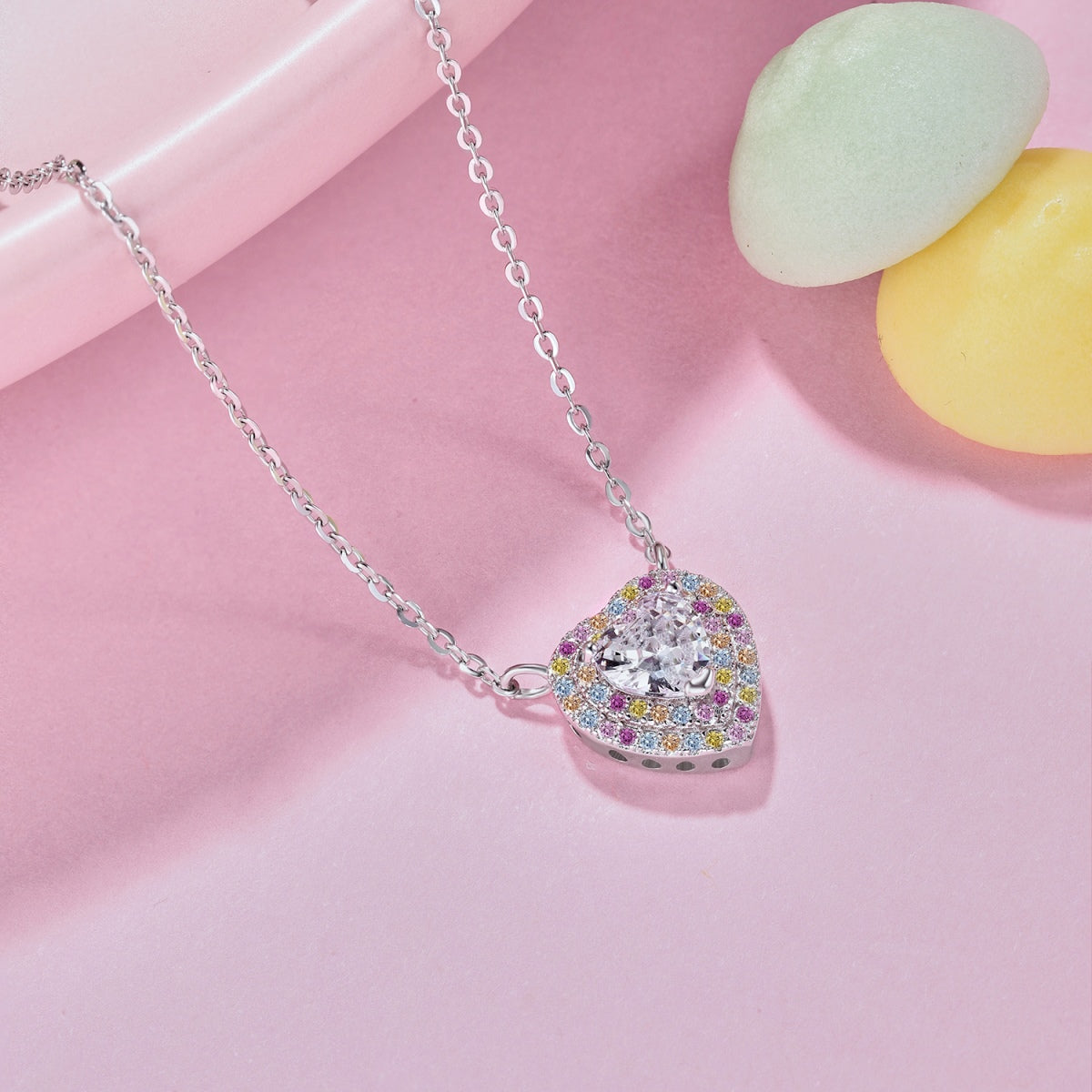 [Royal Jewellery]Exquisite Heart Shape Necklace