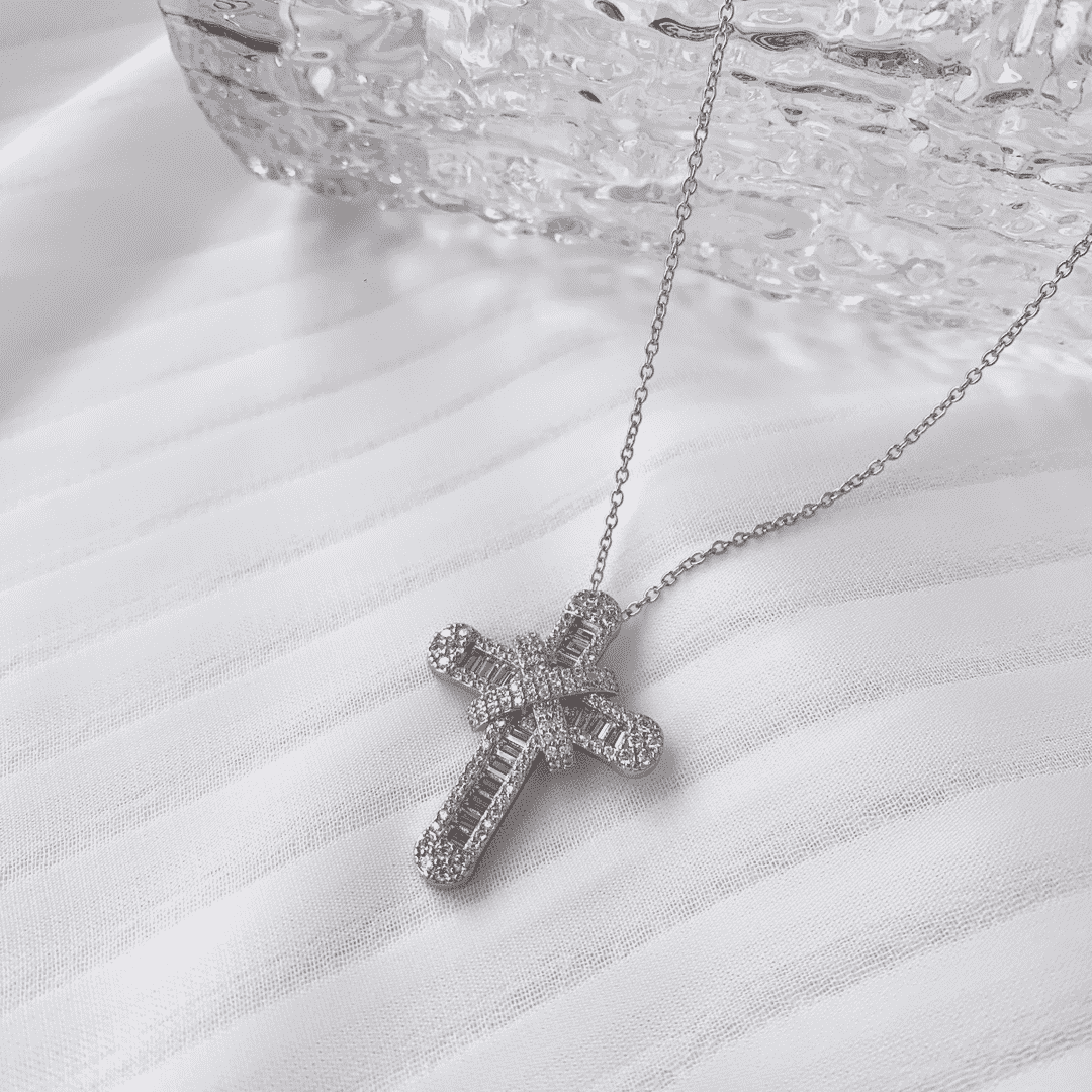 [Royal Jewellery]Gypsophila With Dimonds Necklace