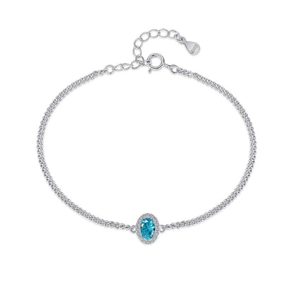 [Royal Jewellery]Exquisite Oval Shape Bracelet