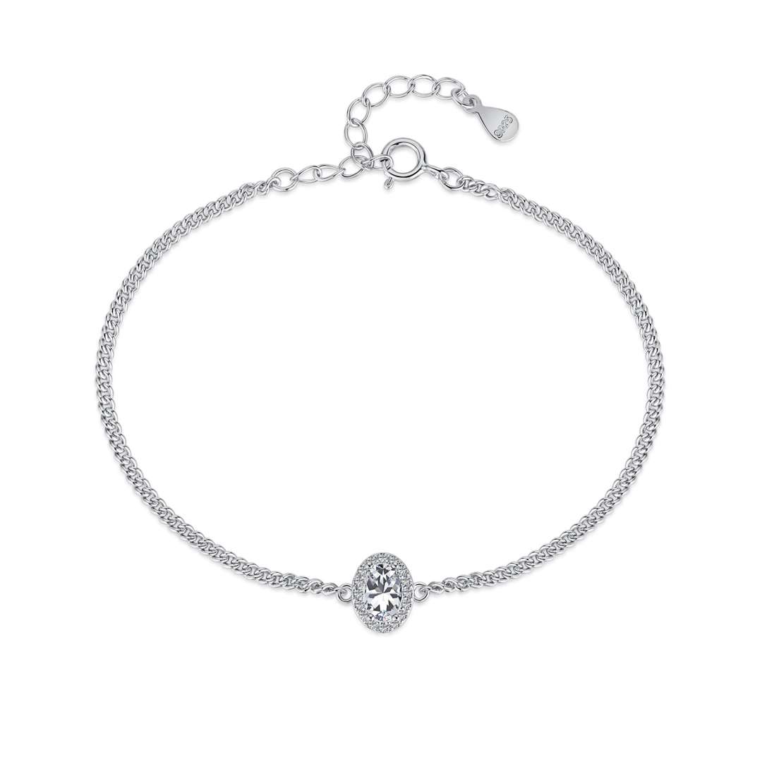 [Royal Jewellery]Exquisite Oval Shape Bracelet