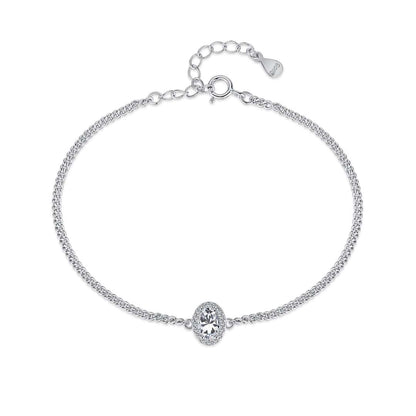 [Royal Jewellery]Exquisite Oval Shape Bracelet