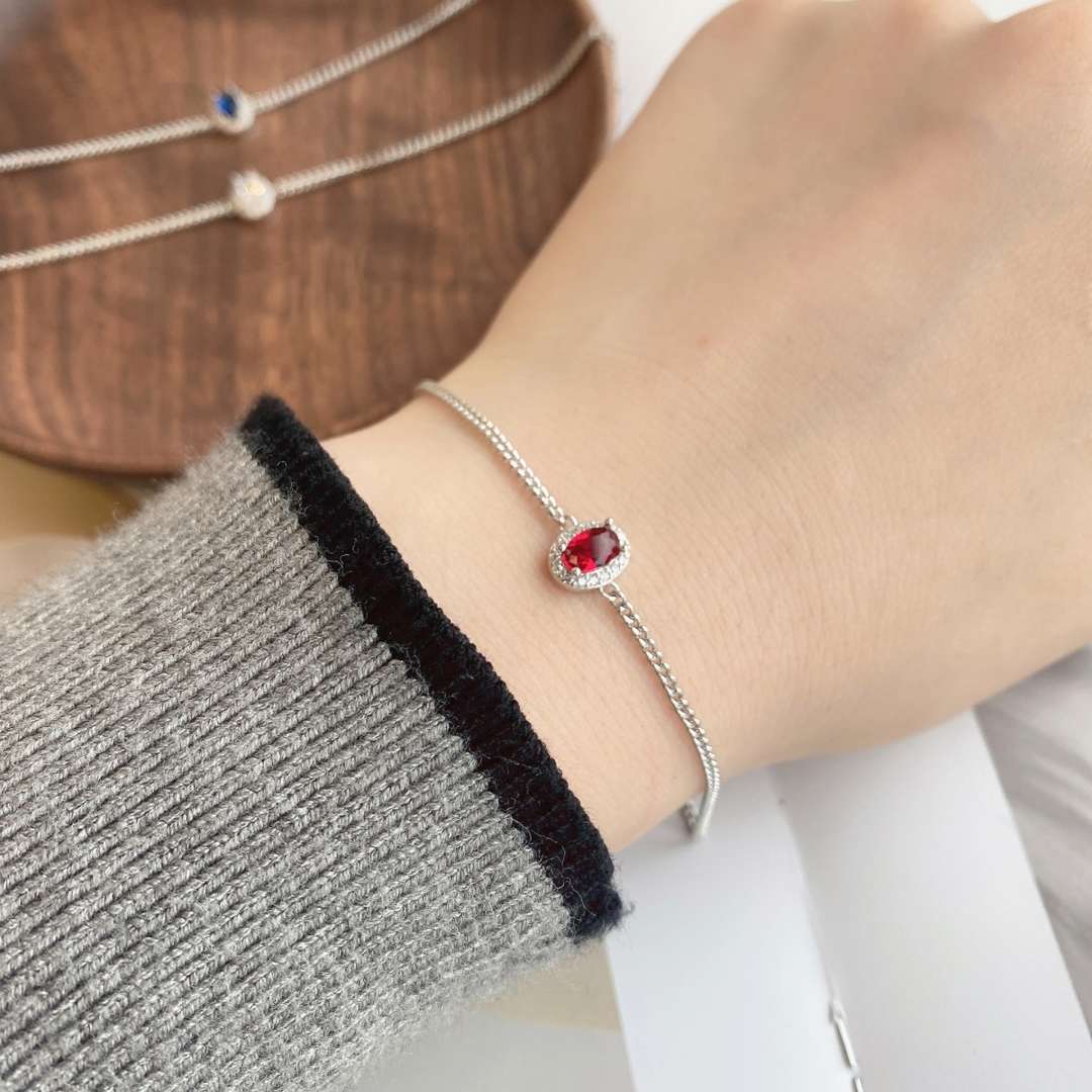 [Royal Jewellery]Exquisite Oval Shape Bracelet