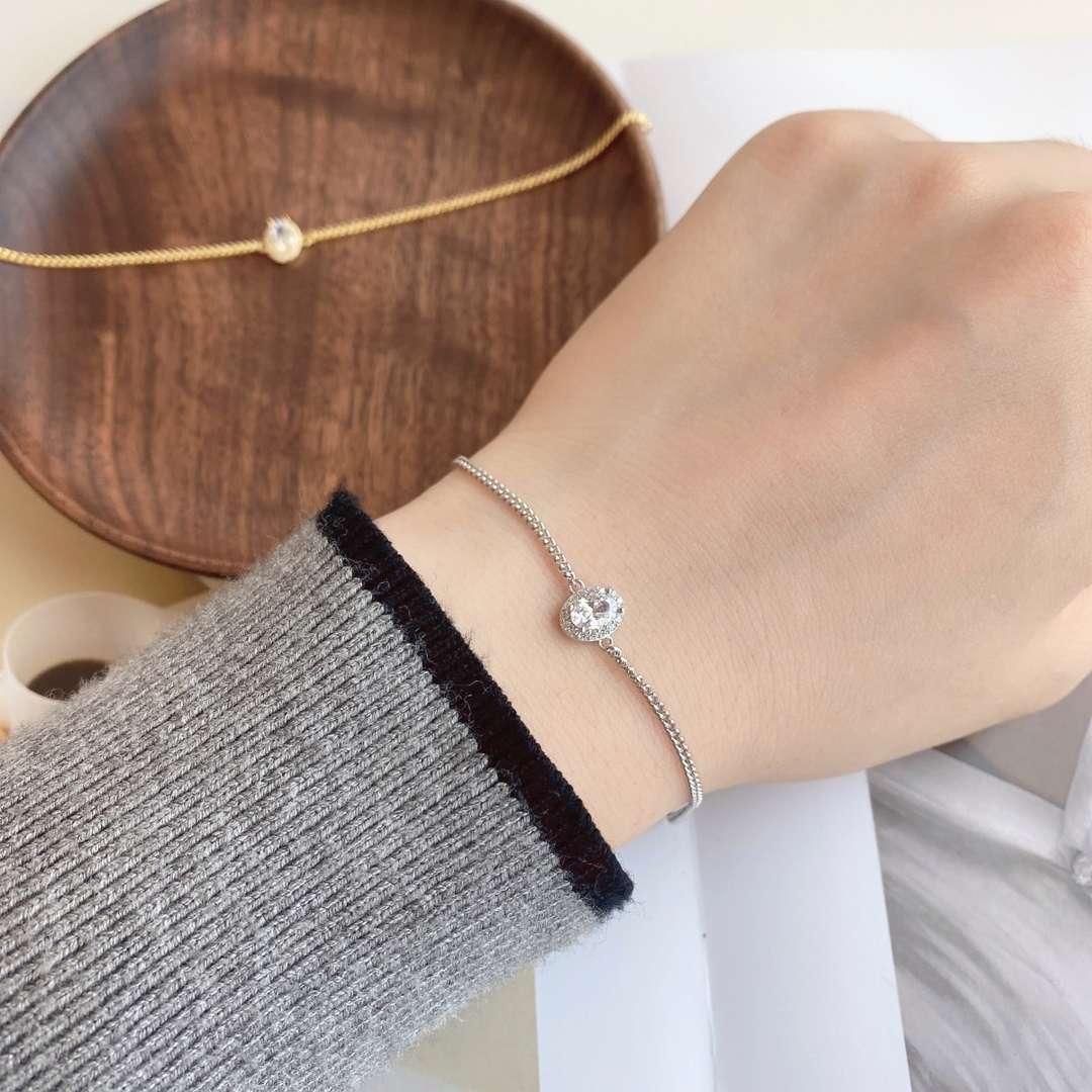 [Royal Jewellery]Exquisite Oval Shape Bracelet