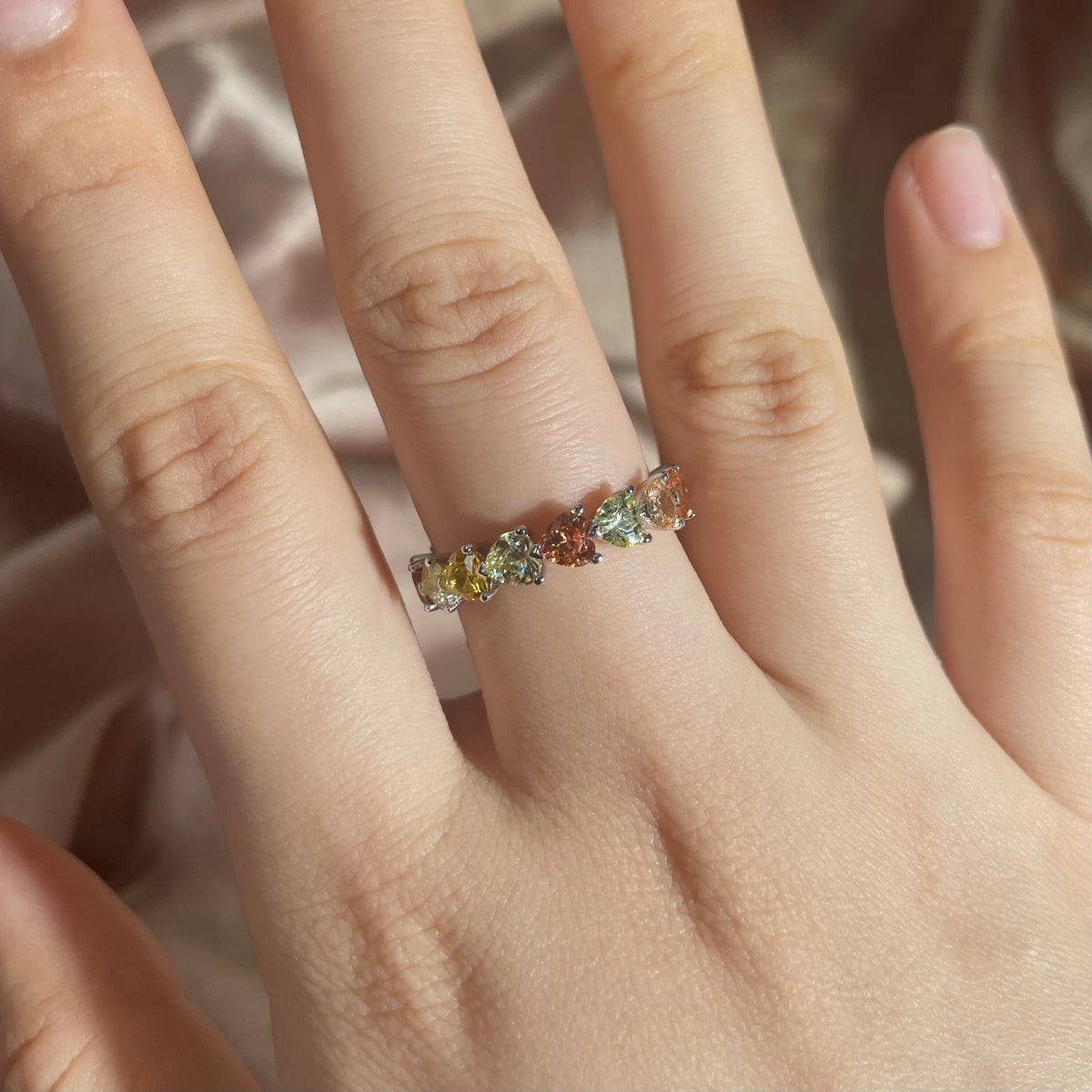 [Royal Jewellery]0.25 Carat Radiant Romance Heart Cut Lover Ring