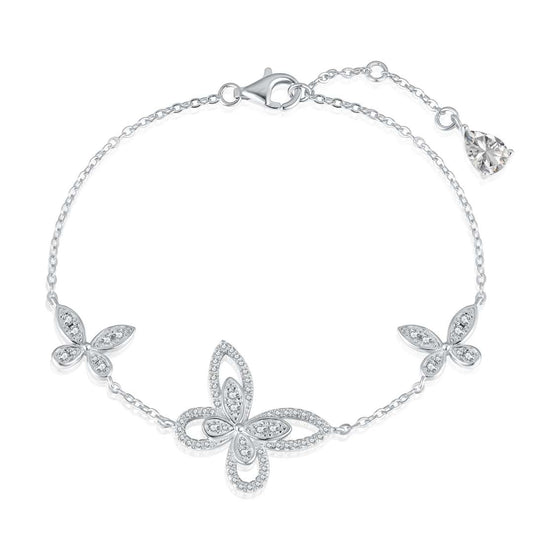 [Royal Jewellery]Delicate Butterfly Pendant Bracelet