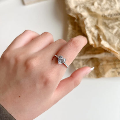 [Royal Jewellery]2.0 Carat Dazzling Lustrous Heart Cut Lover Ring