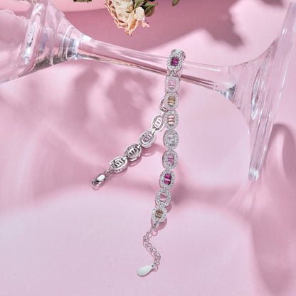 [Royal Jewellery]Exquisite Ornate Emerald Cut Daily Bracelet
