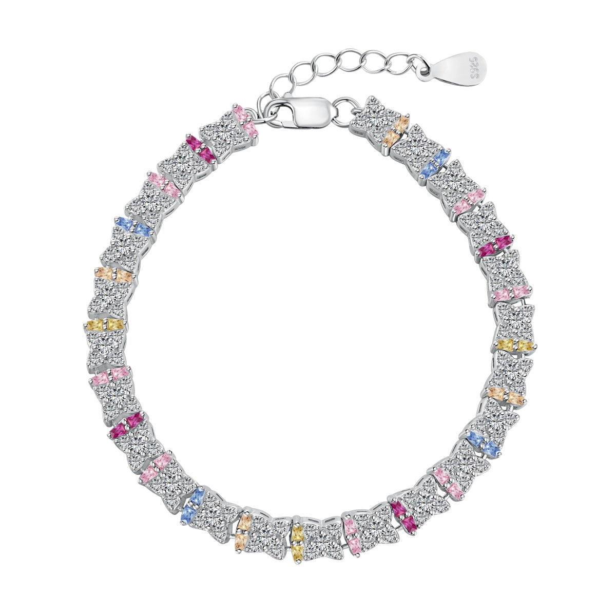 [Royal Jewellery]Unique Colorful Flower Shape Daily Bracelet
