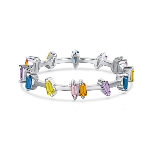 [Royal Jewellery]Unique Trapezoid Cut Daily Ring