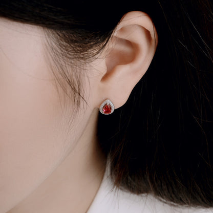 [Royal Jewellery]Luxurious Water Drop Shape Earrings