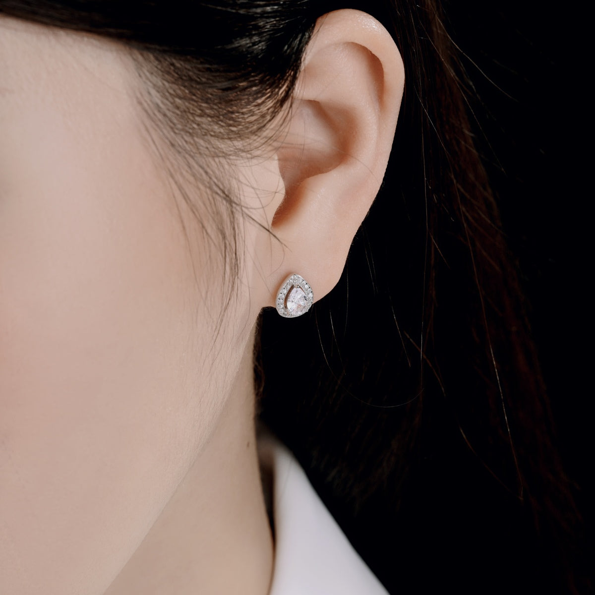 [Royal Jewellery]Luxurious Water Drop Shape Earrings